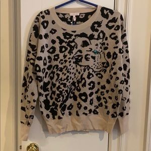 Rebecca Taylor Cheetah Sweater
